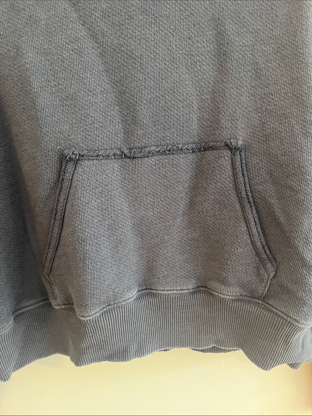 American Eagle Outfitters Washed Navy Blue Crewneck Hoodie - Picture 4 of 5